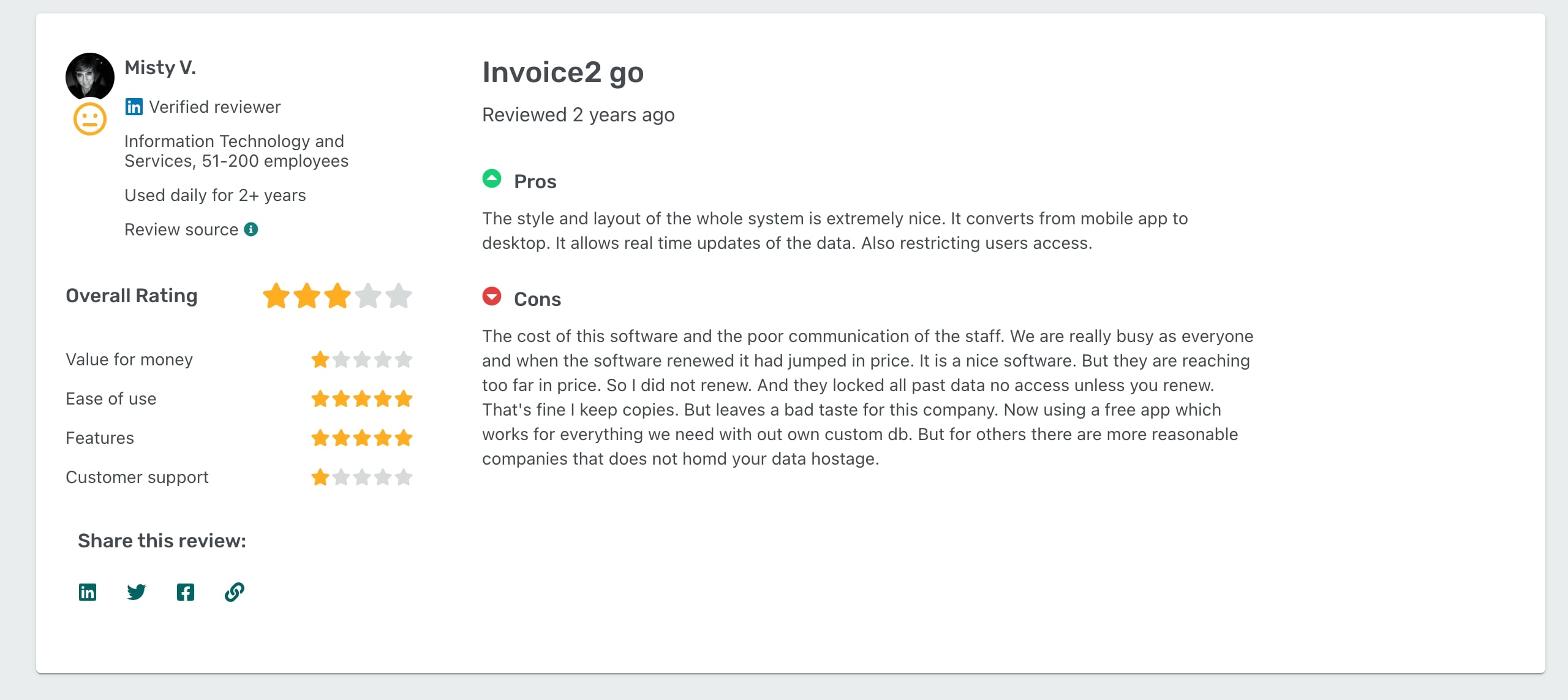 Invoice2go good review